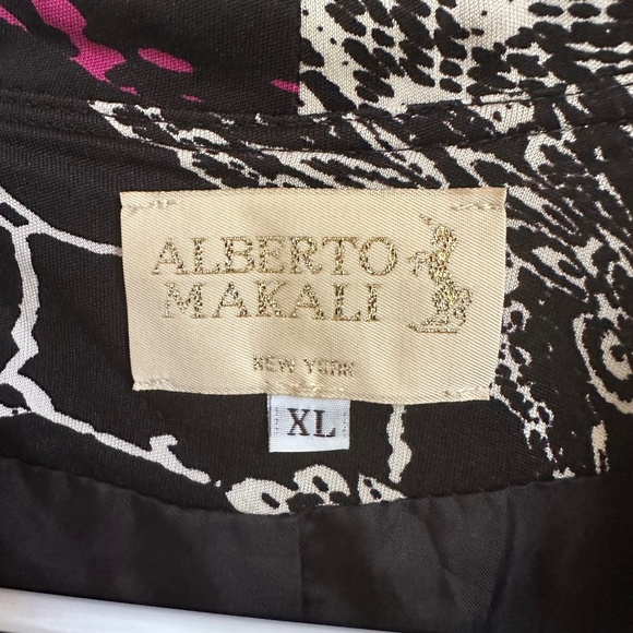 Alberto Makali Abstract Printed Open Front Blazer - Picture 2 of 6